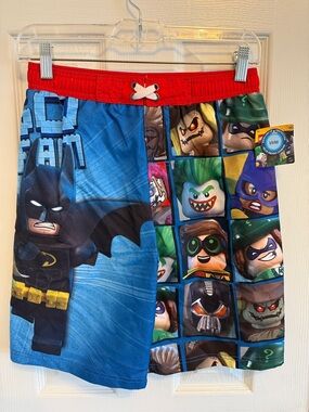 LEGO Batman Boys Swim Trunks NWT Sz 10/12